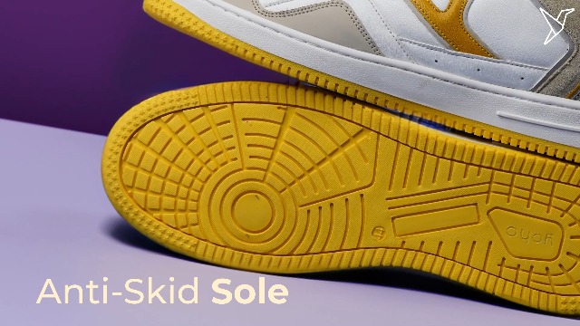 YOHO Colored PU Fashion Sneaker for Men - Cushioned Insole - Image 3