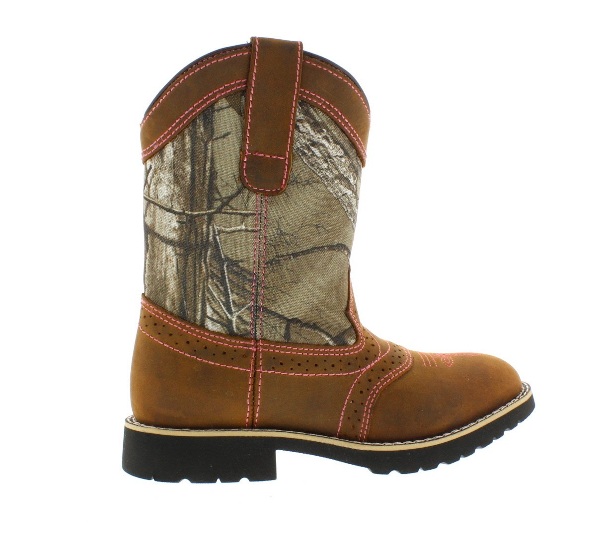 Itasca Girls Youth Pull-on Leather/Nylon Western Boot