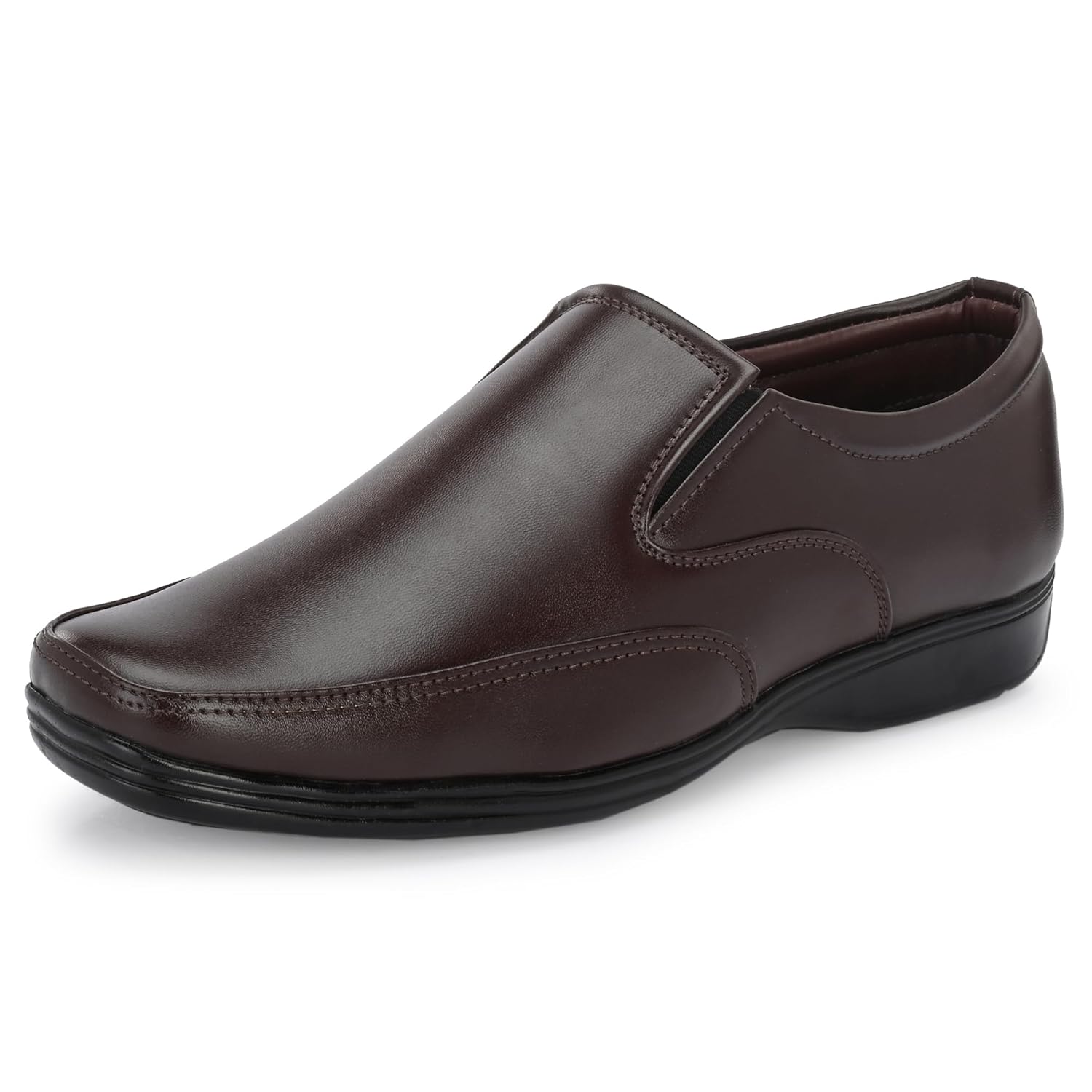 Centrino Men's Formal Derby Leather Slip-On Shoes
