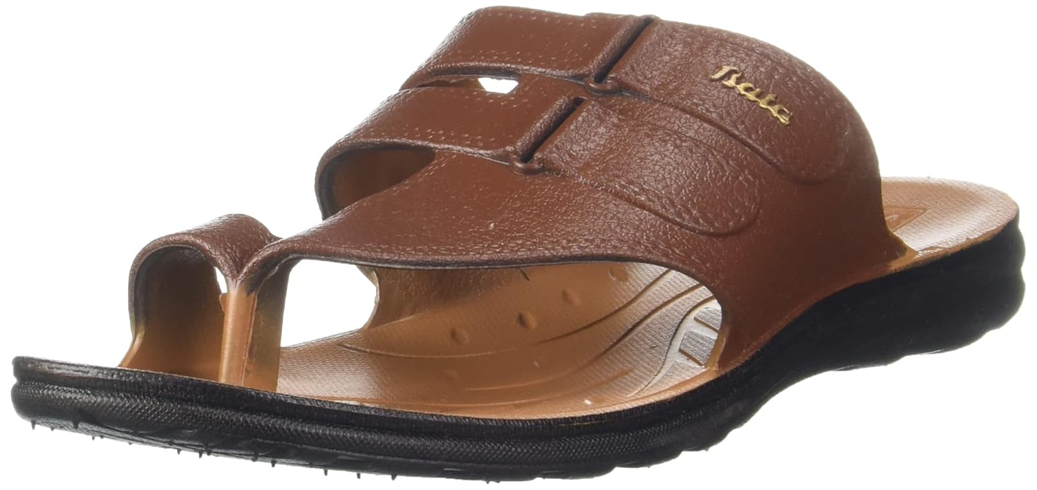 Bata Men's Dark Brown Slip-on Sandal