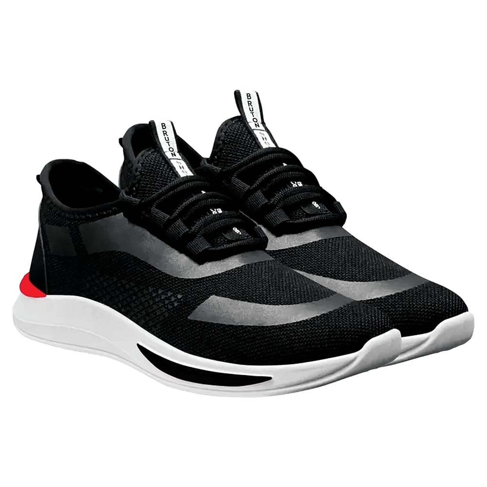 BRUTON Running Shoes Sport Shoe for Men & Boys - Black - Image 4
