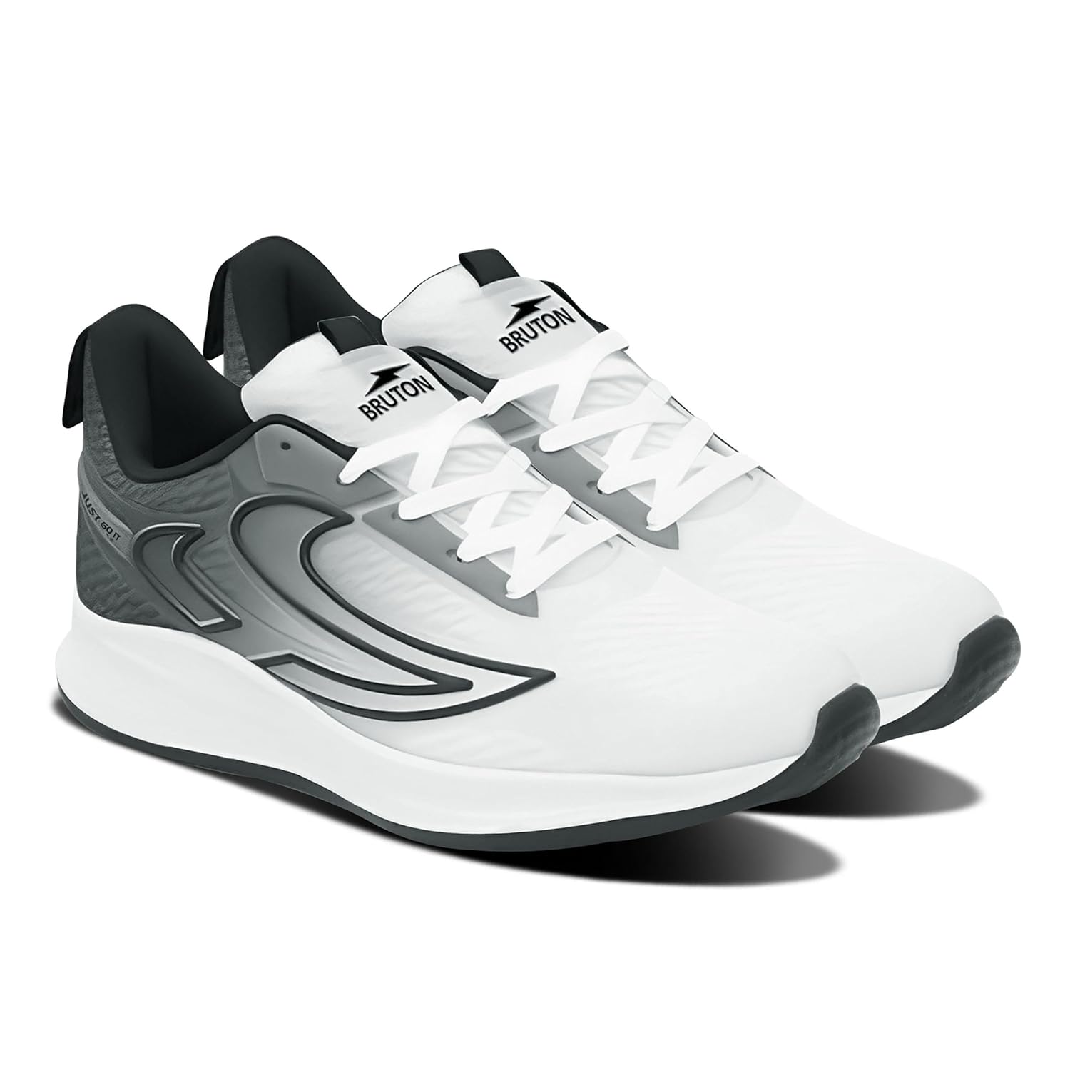 BRUTON EVA Lite Sneakers Walking Shoes for Men - White