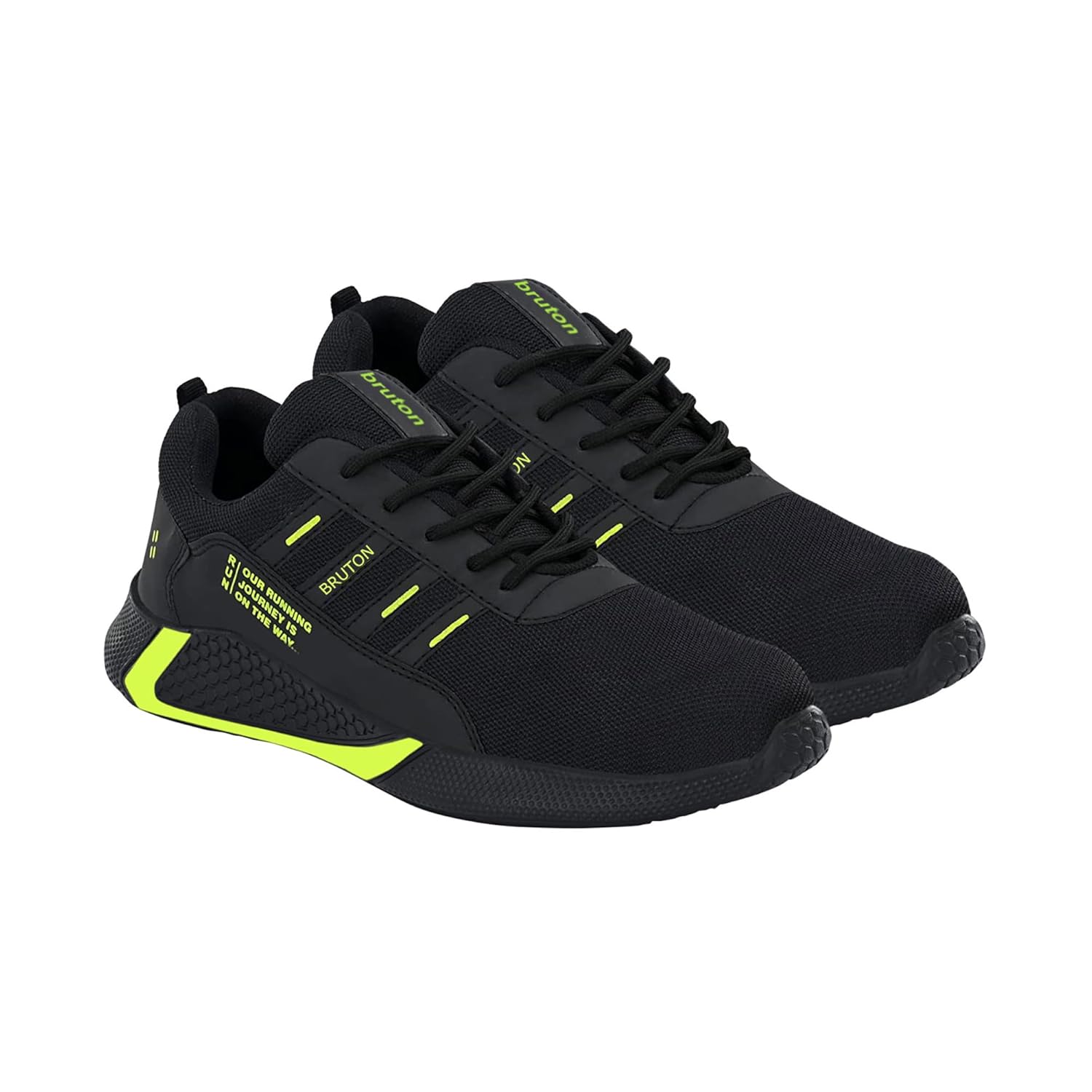 Men's Black PVC Mesh Casual Shoes