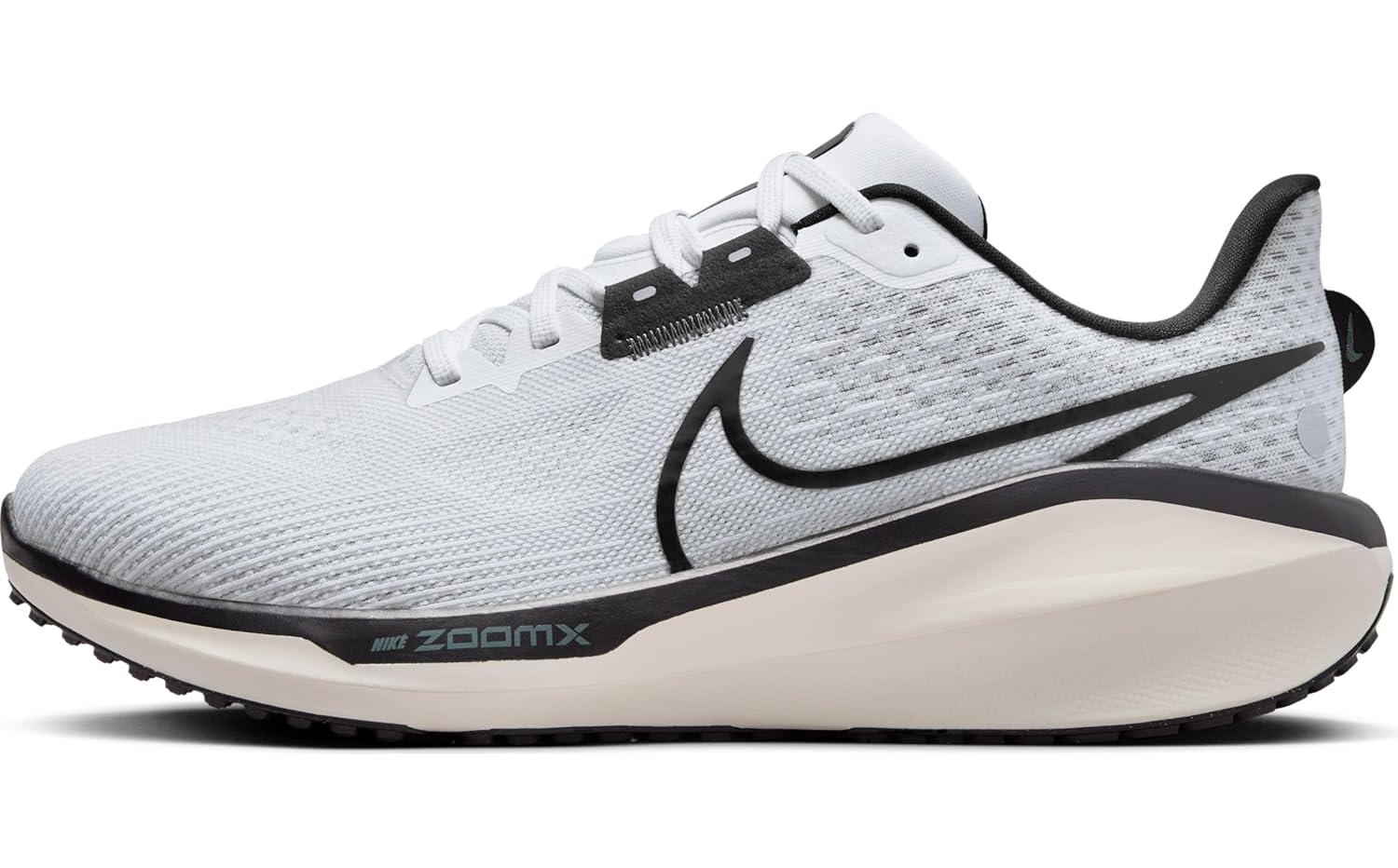 NIKE Mens Vomero 17 Running Shoes White/Black/Pure Platinum
