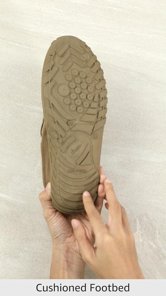 Bata Men Casual Slip-On Shoes Beige - Image 3