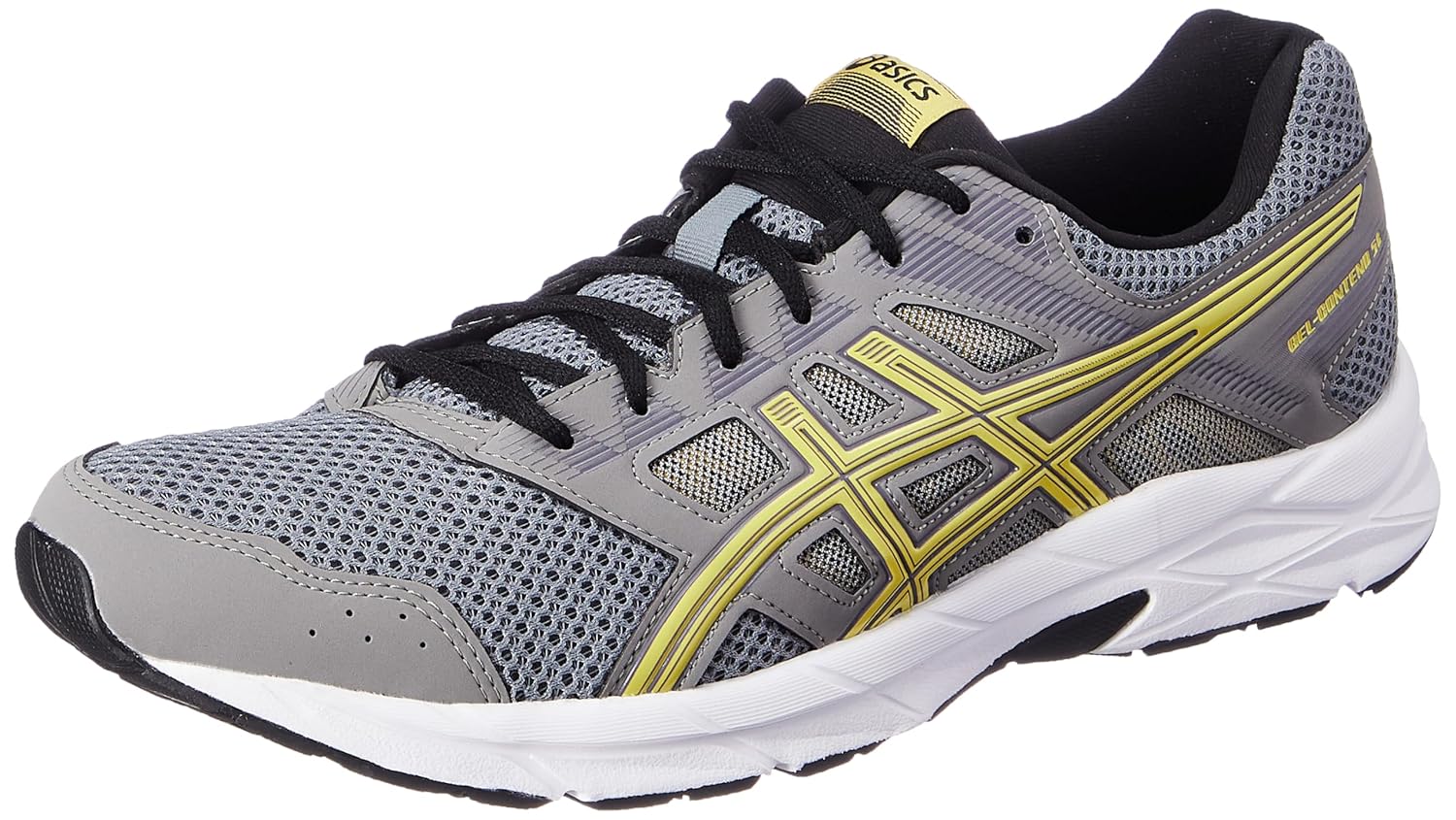 ASICS Mens Gel-Contend 5B Running Shoe Clay Grey/Light Mustard