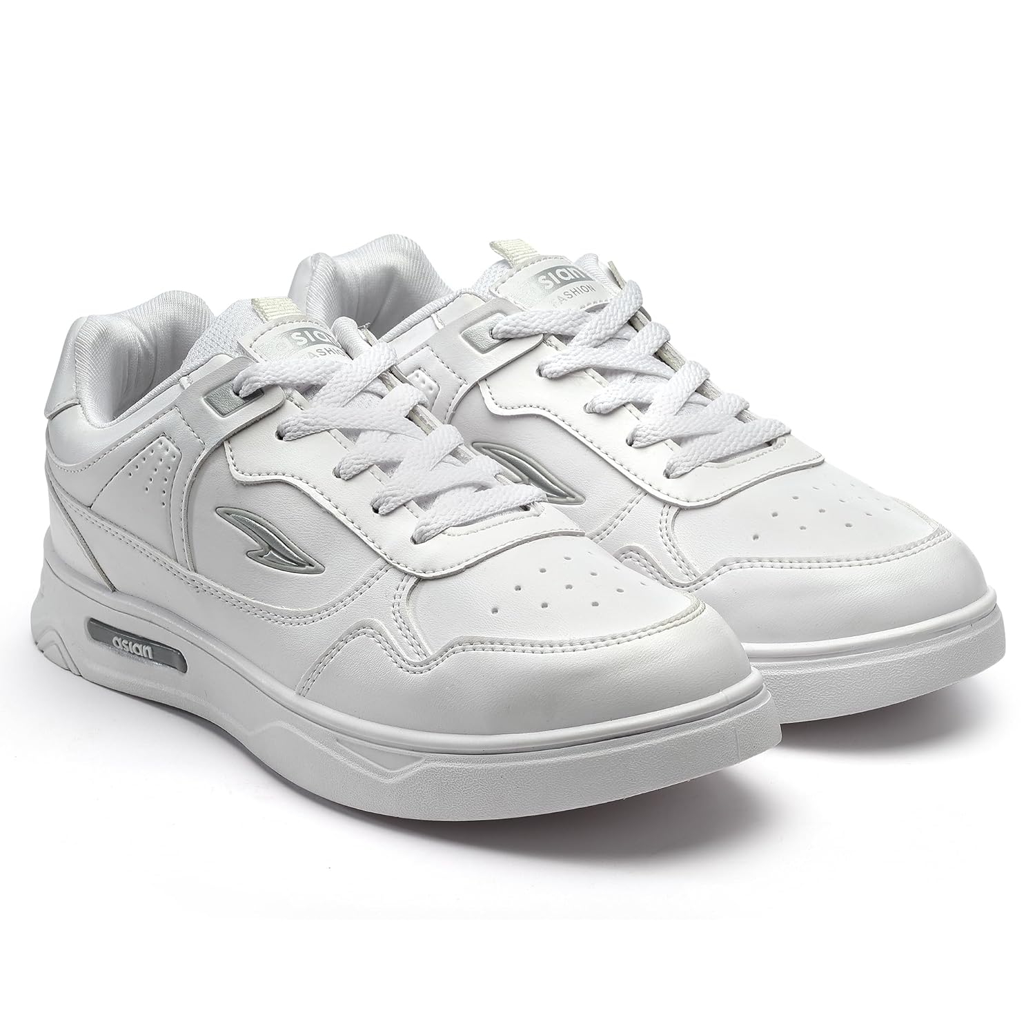 ASIAN Men's BOSTON-01 White Casual Sneaker Shoes