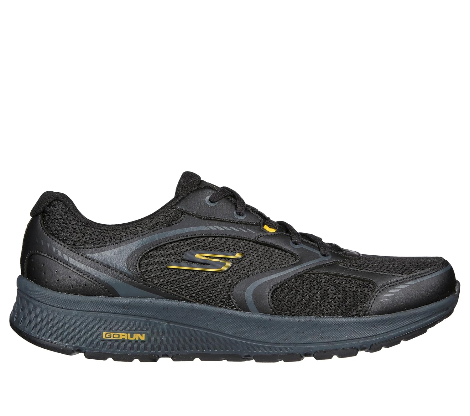 Skechers GO Run CONSISTENT 7 Black Yellow Men's Running Shoes